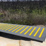 Advance Anti-Slip Safeplate strips on FRP walkway